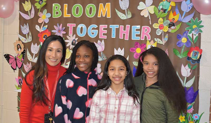 Students and families during ENL Family Fun Night.